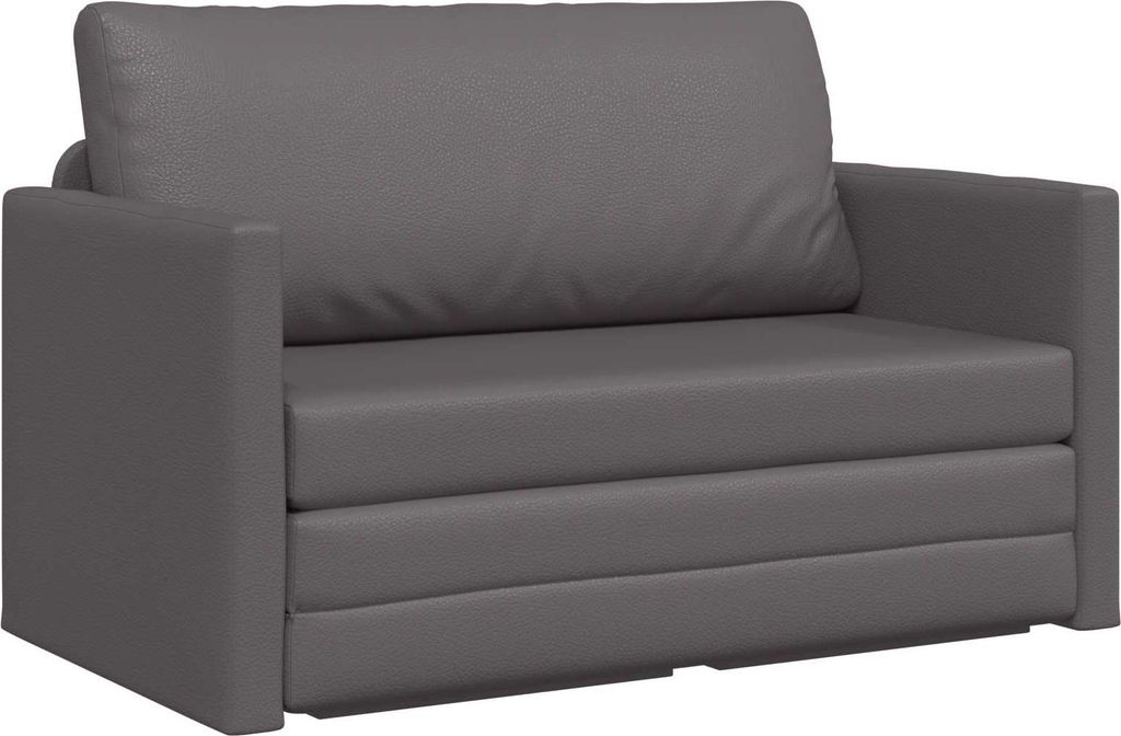 vidaXL Schlafsofa Grau 124 x 71 x 78 cm Kunstleder
