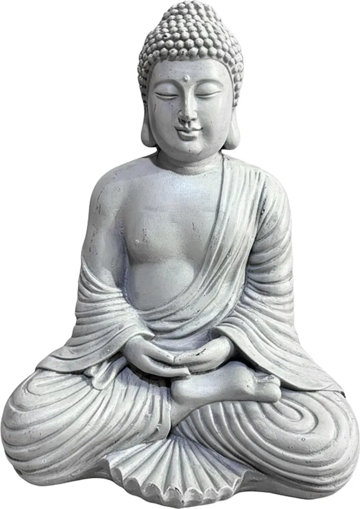 Bouddha Relaxdays 42 cm - Créer un Espace Méditation et Sérénité chez Soi