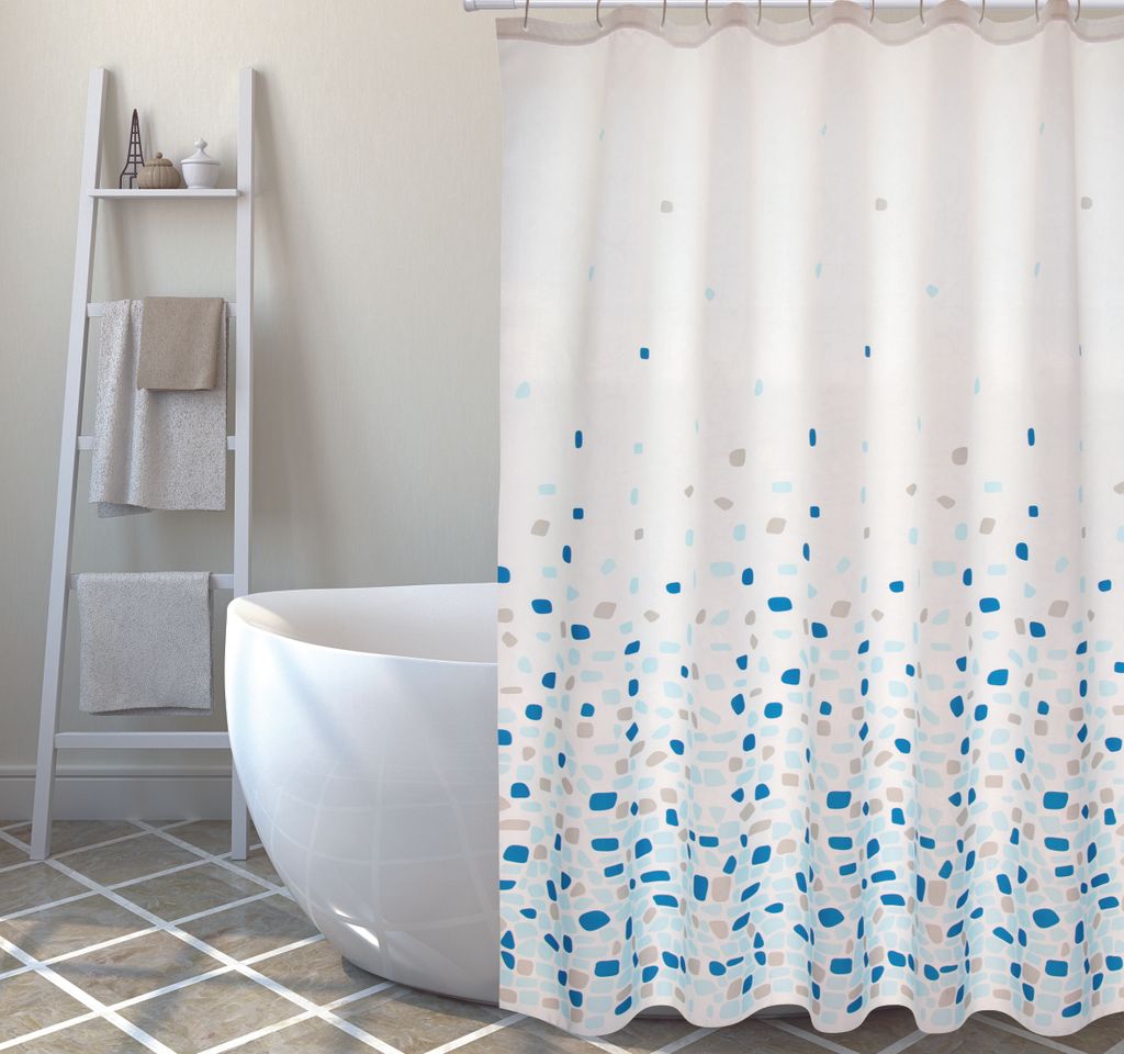 MSV 142147, Muster, Ring, Polyester, Blau, Weiß, 30 °C, Produktbild 