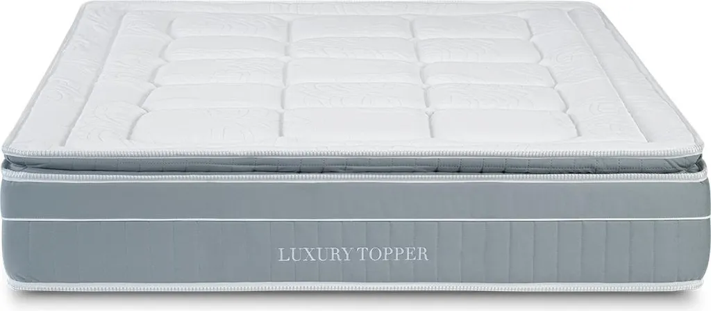 Matelas Luxury Topper à Ressorts Ensachés 140x195 cm - Confort Premium