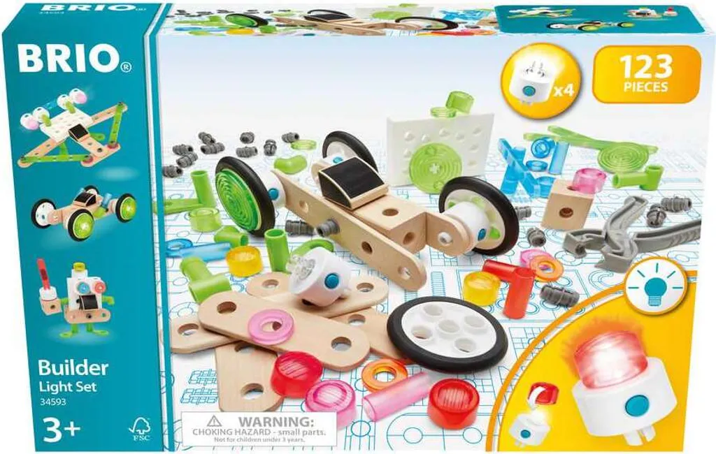 Set de construction lumineux Builder 120pcs : Idéal pour soirées jeu