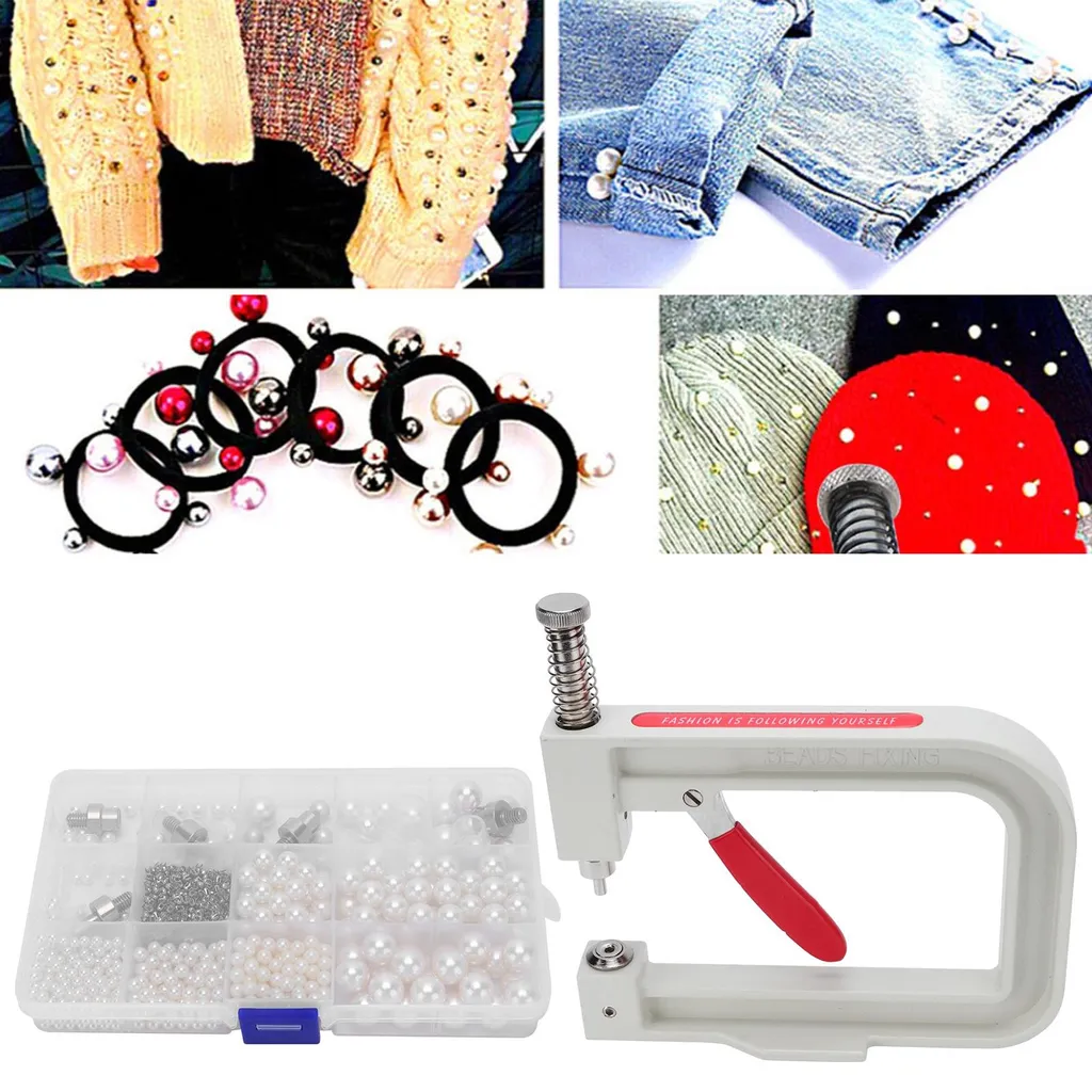 Kit Pose Perles pour Customiser Sacs et Chaussures Loisirs Créatifs