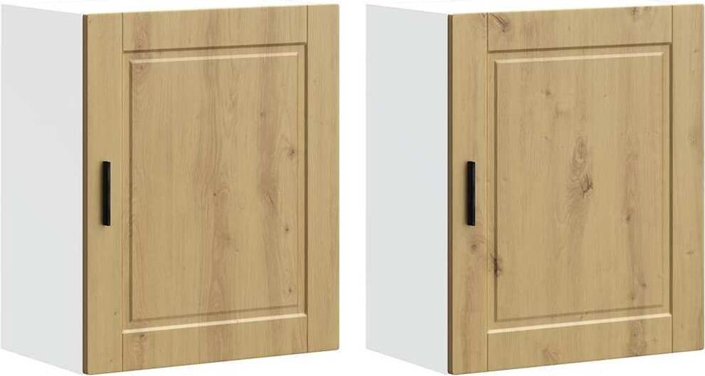 Küchen-Hängeschränke 2 Stk. Porto Artisan-Eiche Holzwerkstoff