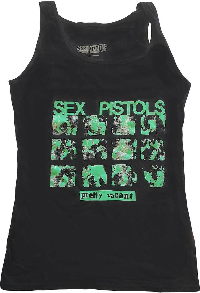 Pistols - "Pretty Vacant" Ärmelloses Oberteil für Damen RO4760 (XL) (Schwarz)