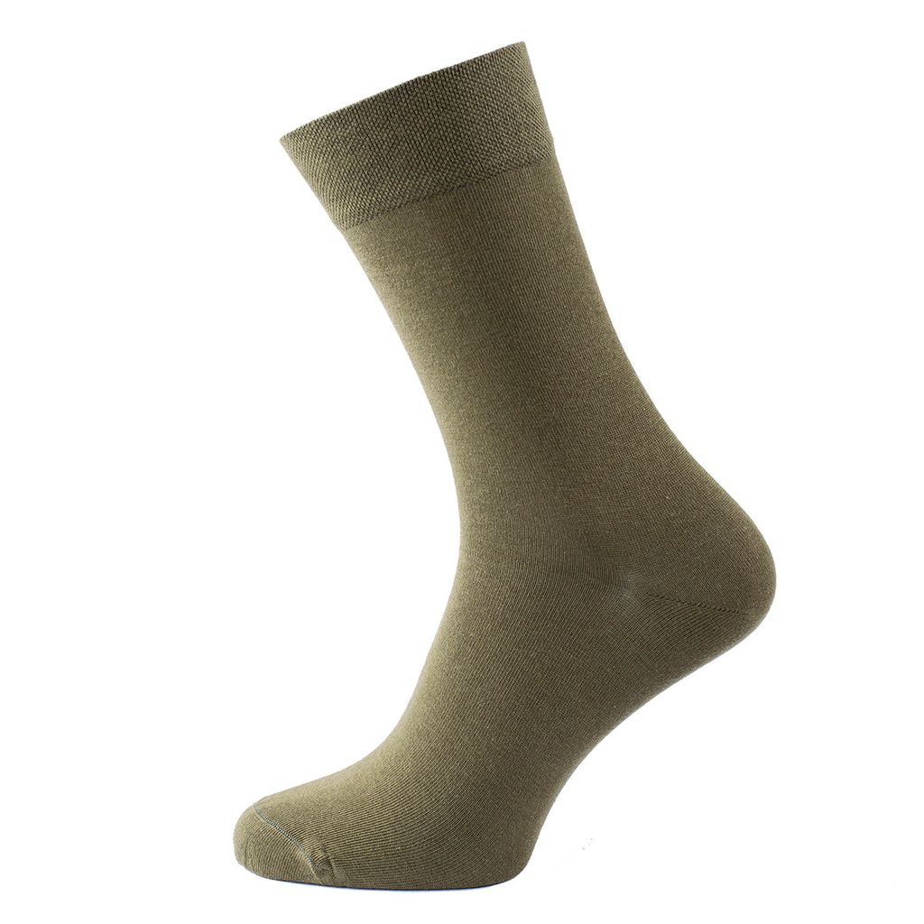 Zapana Herren einfarbige Socken Ruben khaki Größe 39-41