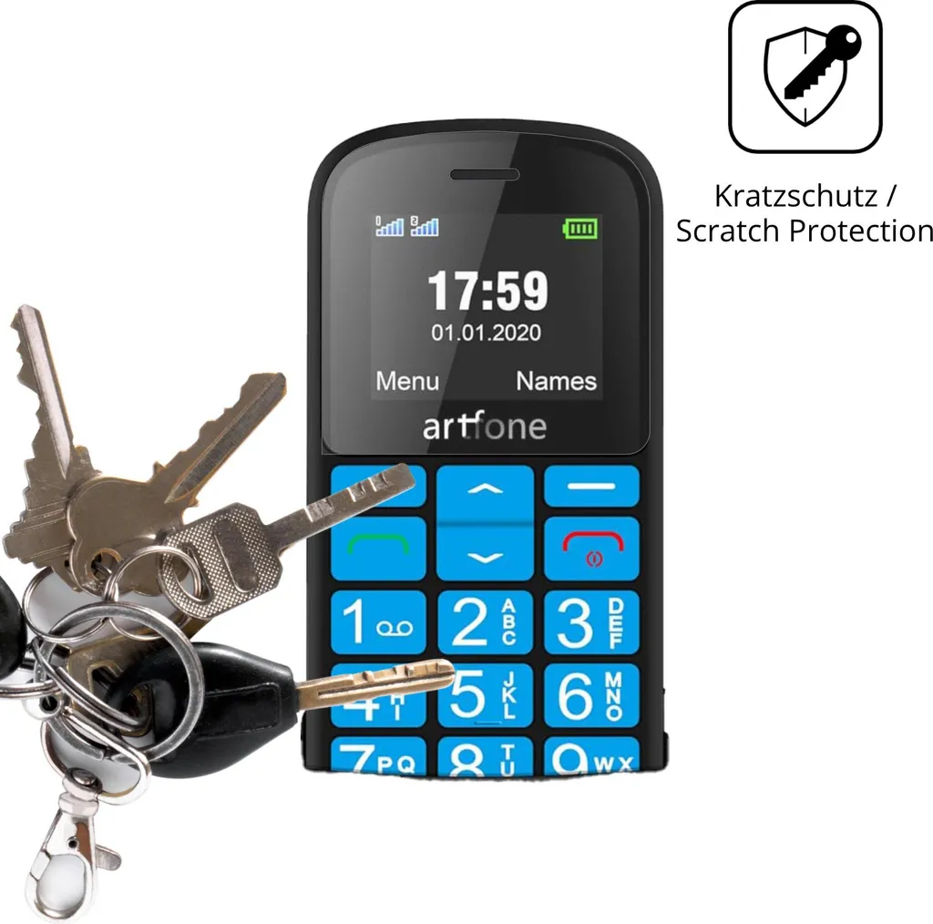4x dipos Antireflex per artfone CS188 - Protezione Vista e Schermo - 4