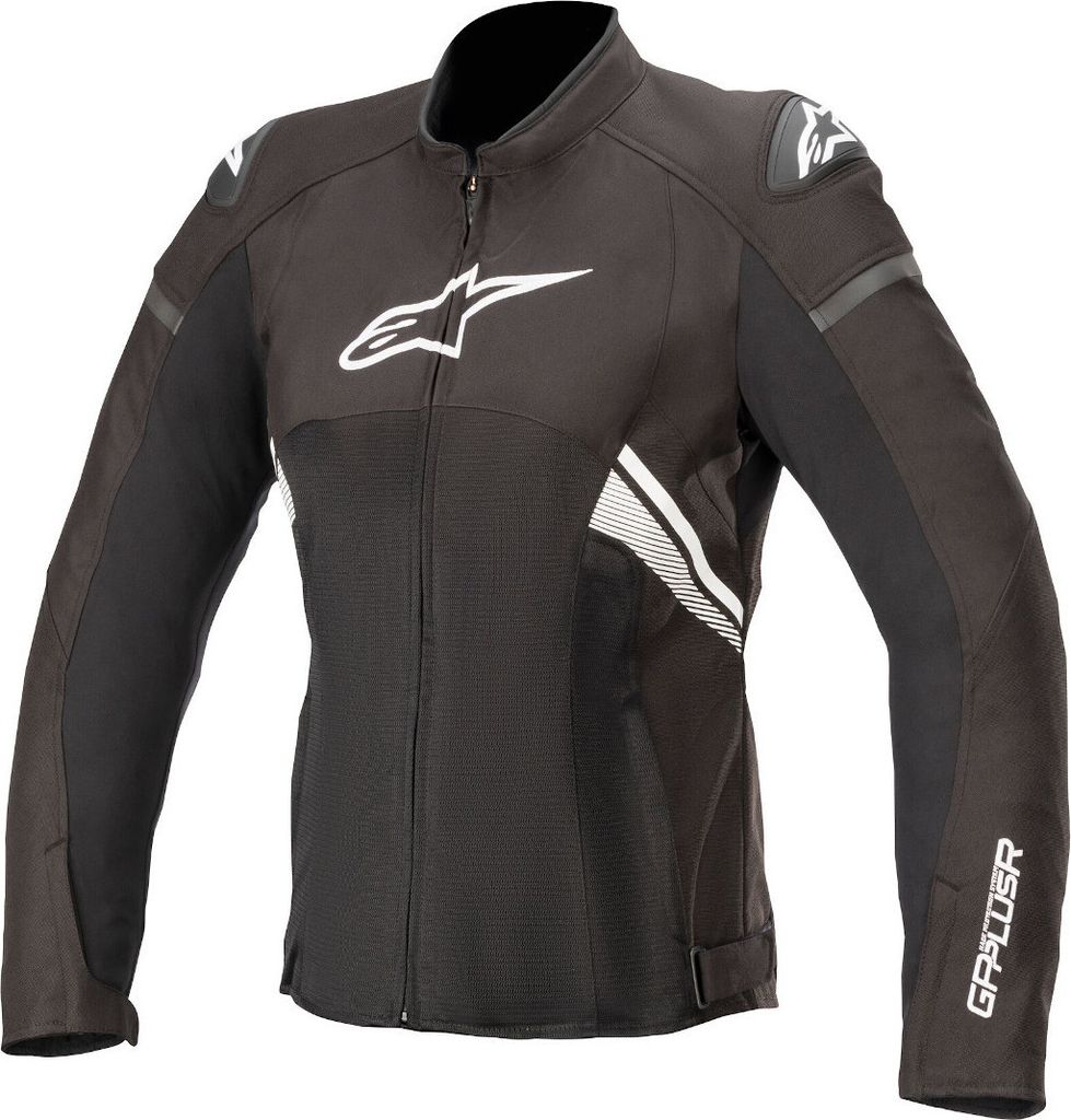 Alpinestars Stella T-GP Plus R V3 Air Damen Motorrad Textiljacke, schwarz/weiß, L