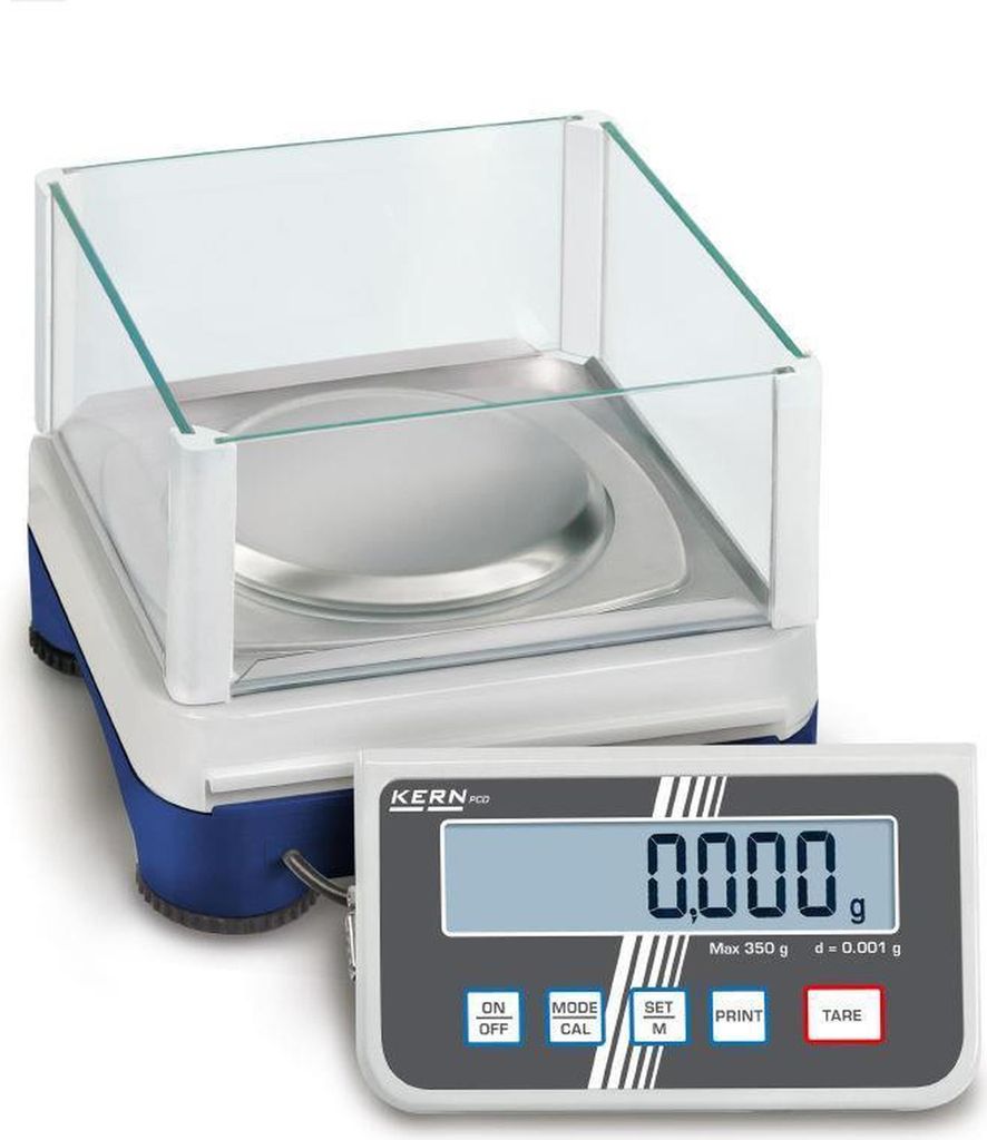 KERN & SOHN Präzisionswaage, 0,35 kg, Weiß, 1 kg