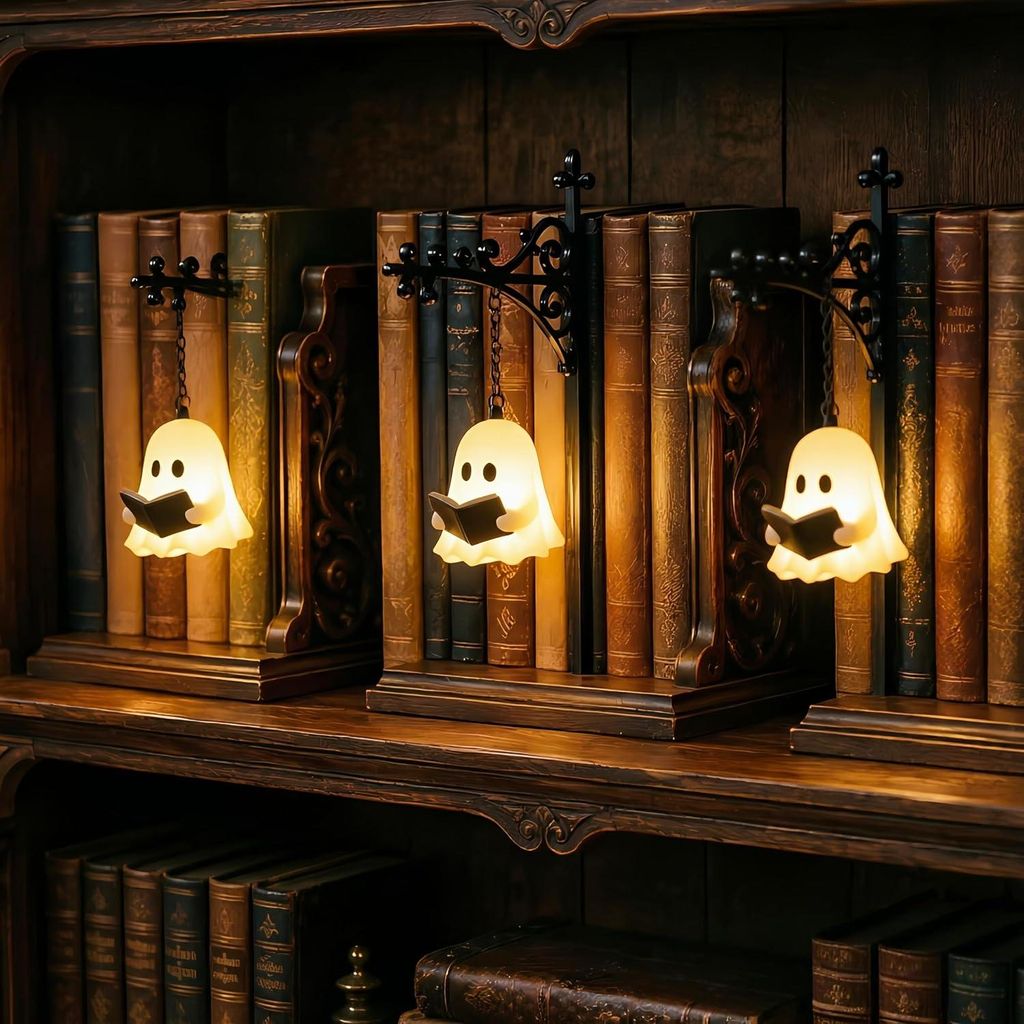 Vintage Bücherregal Lampe Geist 3er-Set Verstecktes Einlege Produktbild 