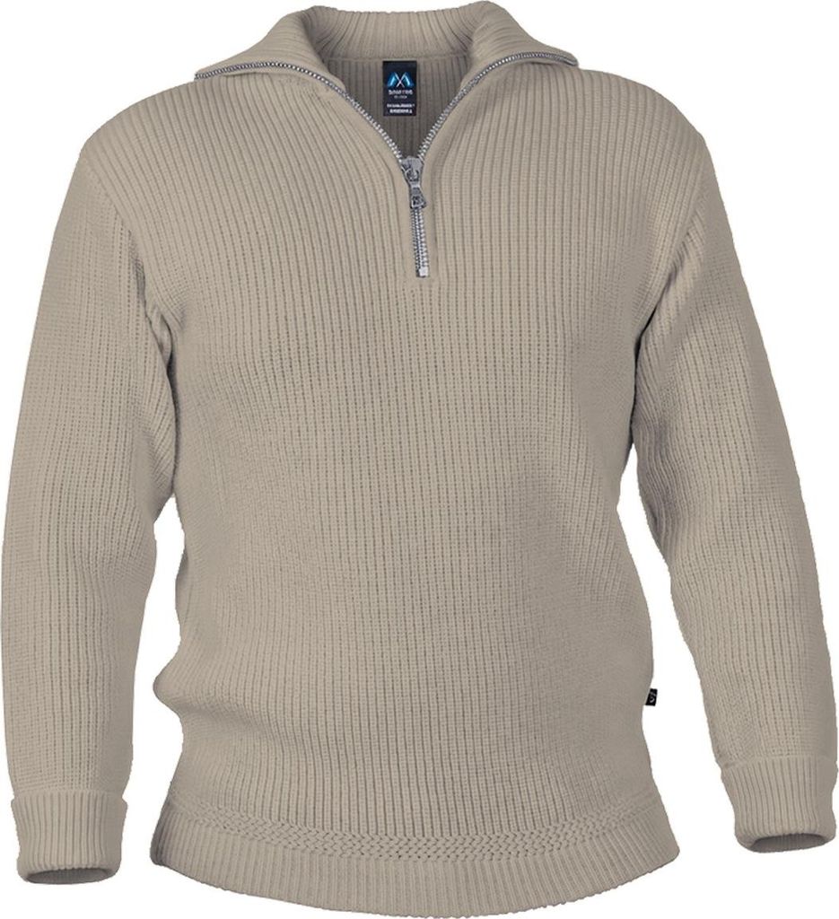 Blauer Peter - Merino-Troyer - Pullover - Metall-Zip - 10 Farben