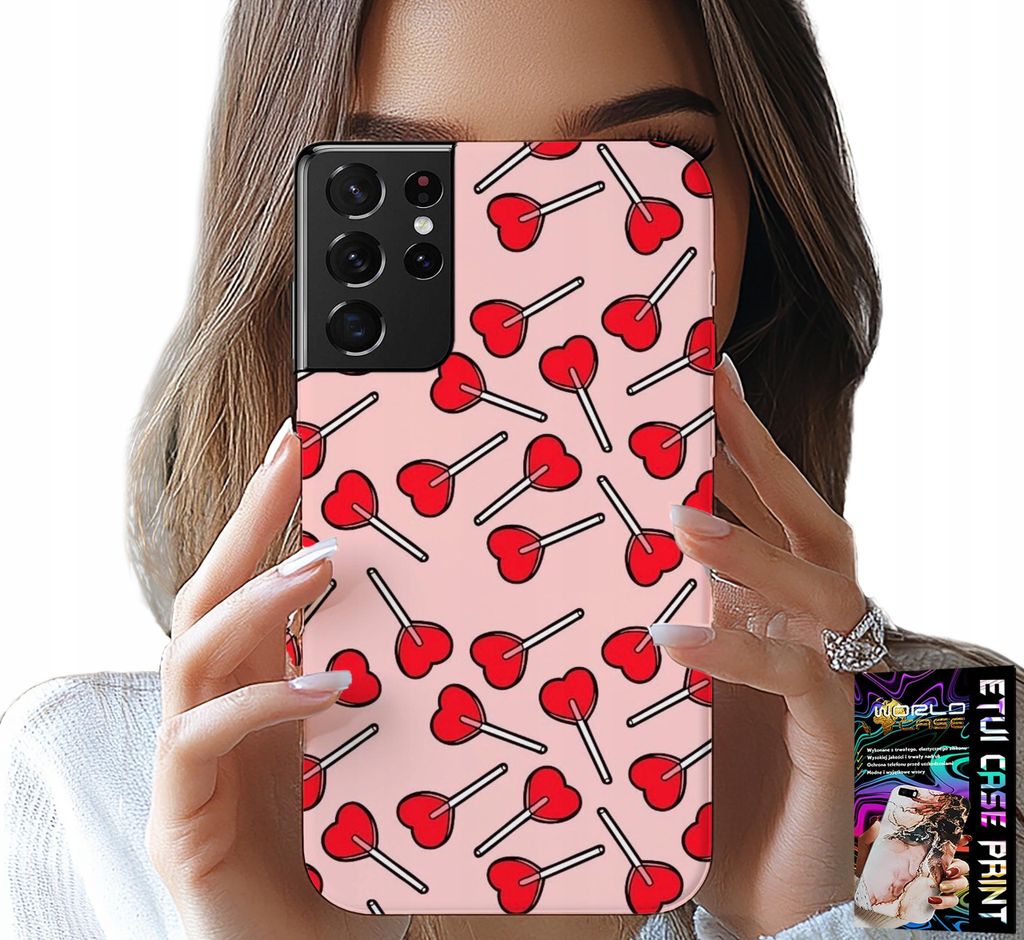 ETUI FÜR SAMSUNG GALAXY S21 Ultra - FEMALE, MODISCHE LIZAKI IN HEARTS HÜLLE