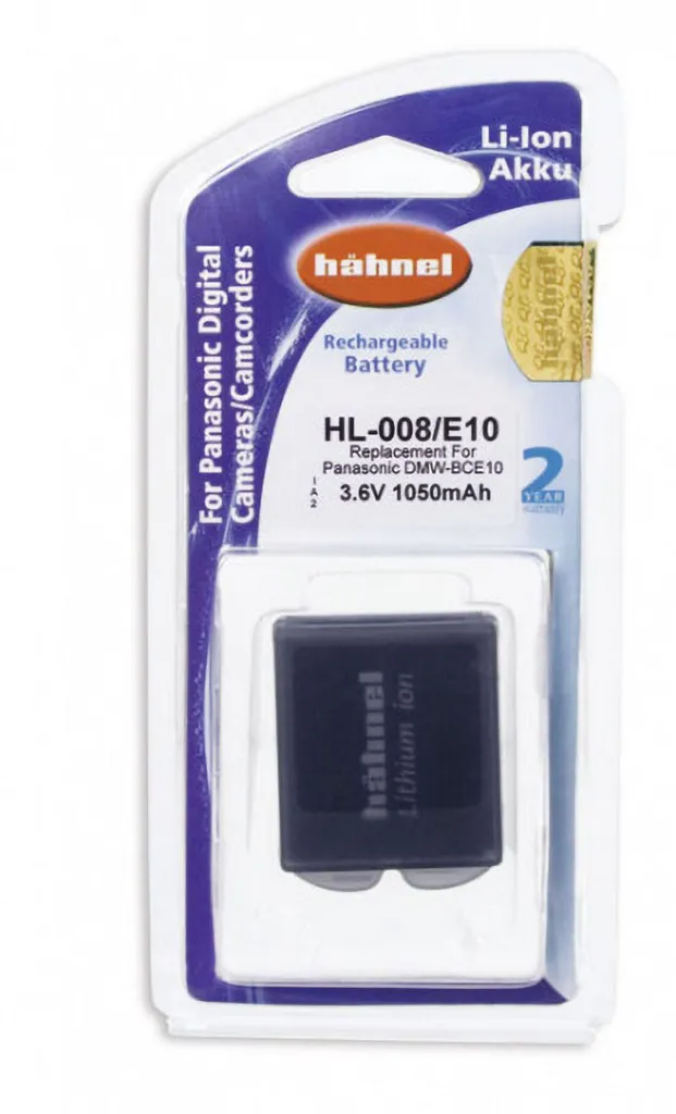Batterie rechargeable Li-Ion pour Panasonic Hahnel HL-E10 870mAh 3,7V