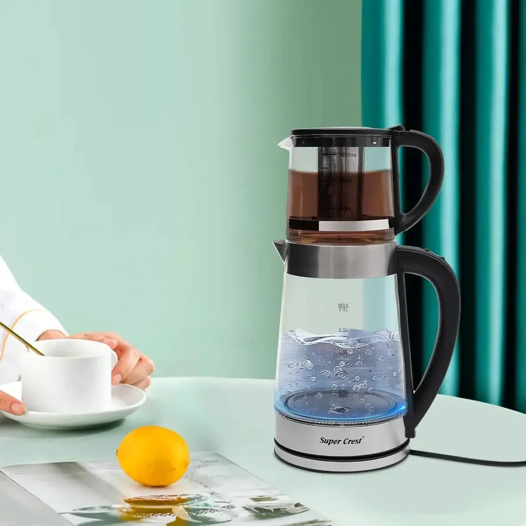 Machine à thé électrique et bouilloire 2,5L idéale pour famille - 5