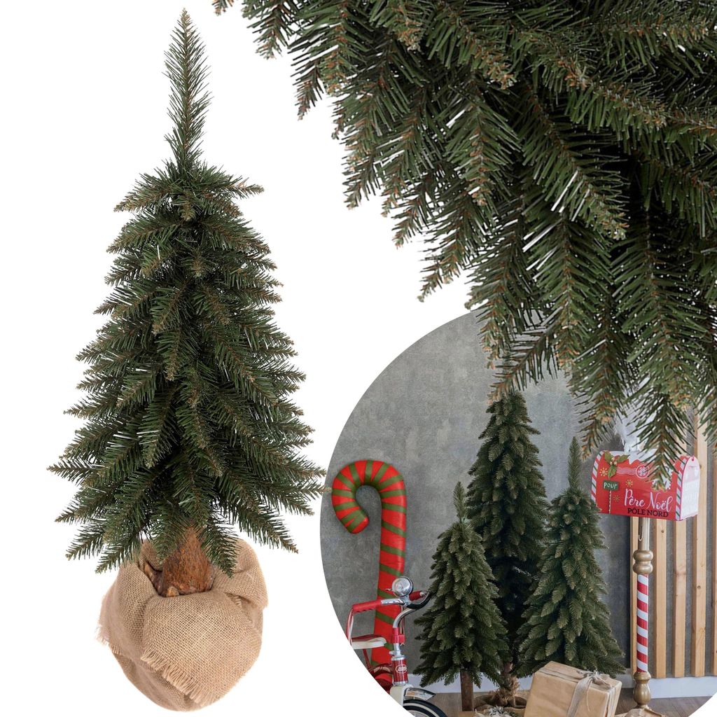 Weihnachtsbaum, künstlich, Tatra-Fichte, DICHT, auf Stamm, WIE ECHT, 90 cm
