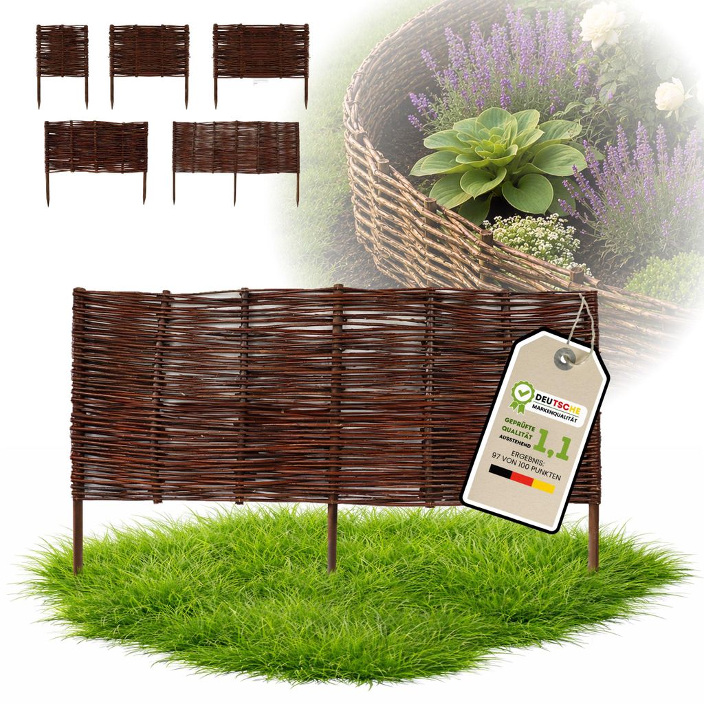 Floranica 1 kus Vrbový plot 30 cm x 100 cm – Zahradní plot Obrázek produktu 
