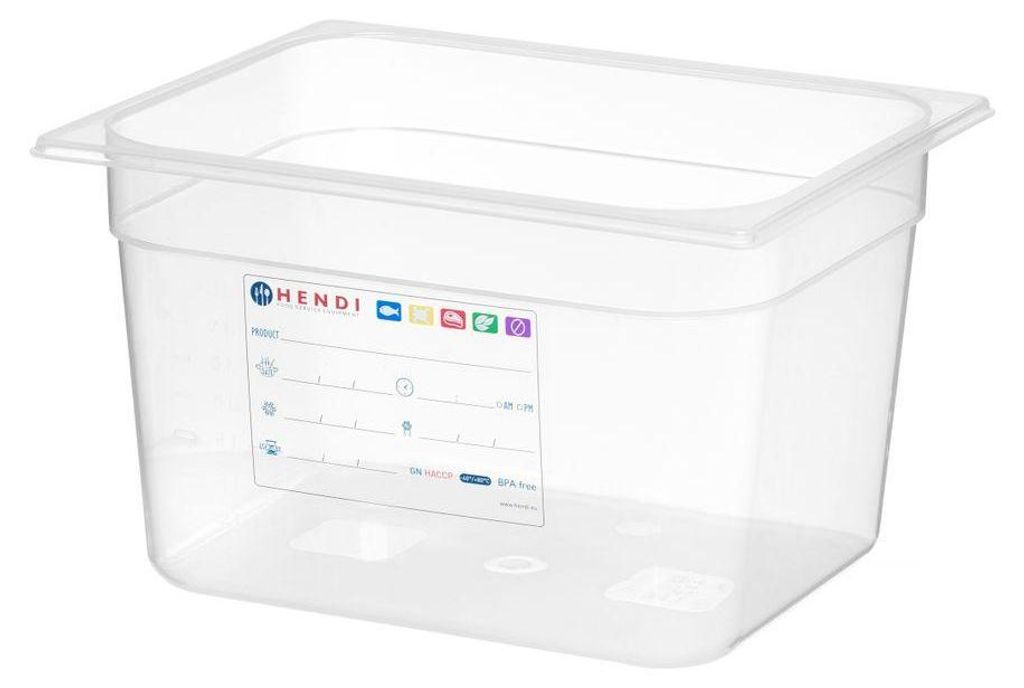 HENDI Récipients Gastronorme 1/2, GN 1/2, 12,5L, Image du produit 