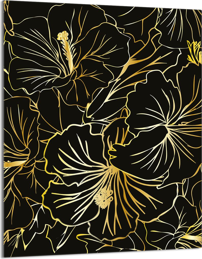 Glasschneidebrett 40x52 Blumen