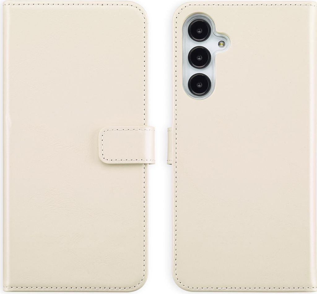 Selencia Echtleder Klapphülle Samsung Galaxy A16 - Greige Produktbild 