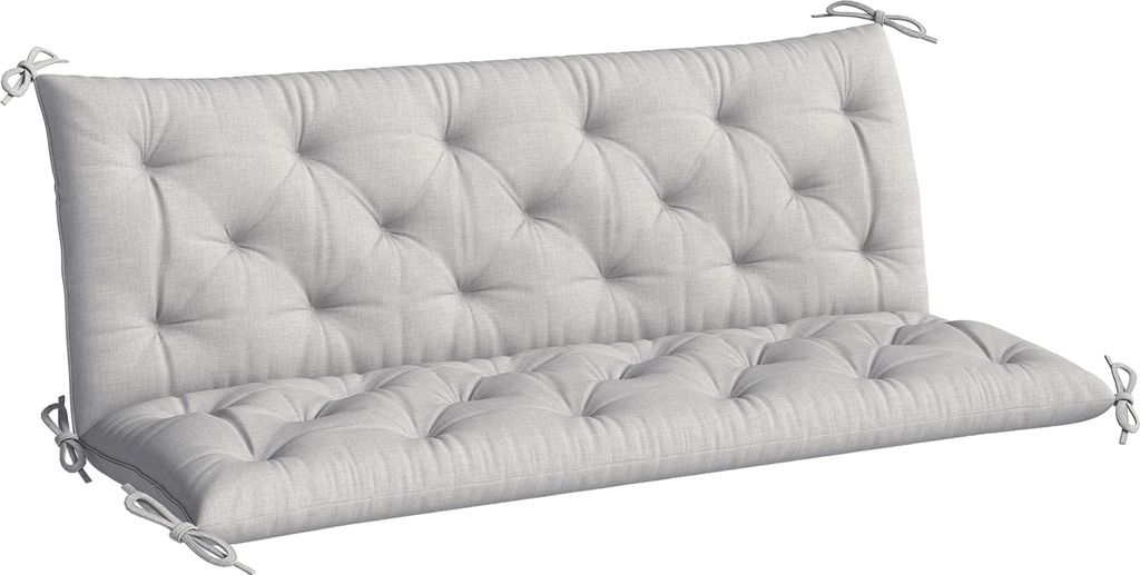 Outsunny 3 Sitzer Bankauflage 150x98x8 cm Bankkissen mit Produktbild 