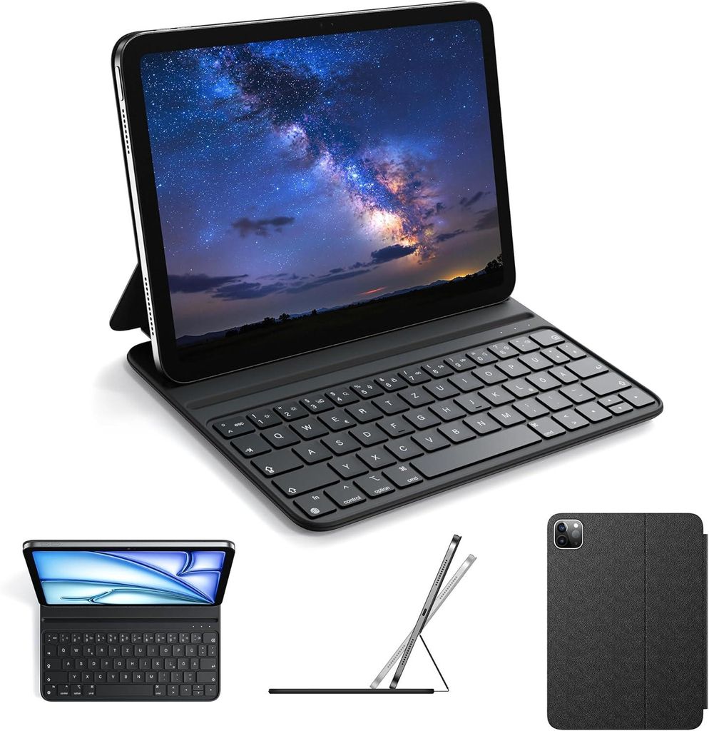 Hülle mit Tastatur für iPad Air 11 M2 und Pro 11 HOU FY-11 AZERTY mit Magnetverschluss