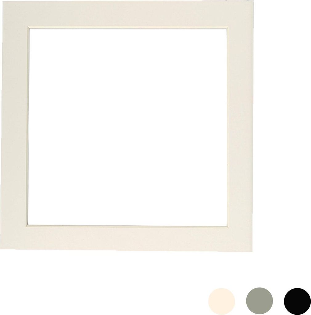 Nicola Spring Bild Foto Mount - To Fit-Rahmengröße 10 x 10 für Bildgröße 8 x 8 - Ivory