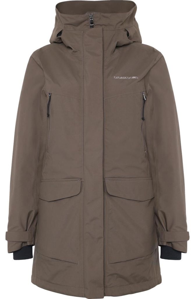 Didriksons Felia - Damen Parka, Größe:38, Farbe:mocha brown Produktbild 