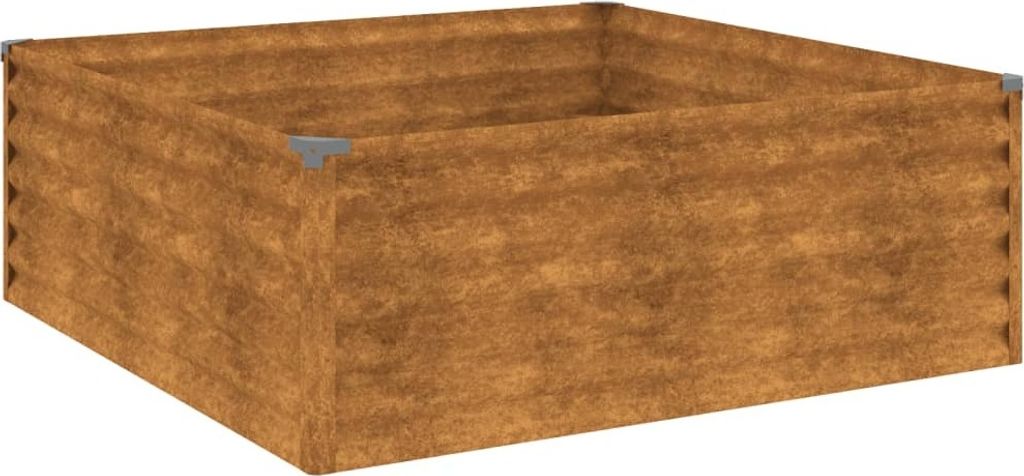 vidaXL Lit surélevé 100x100x36 cm acier corten Image du produit 