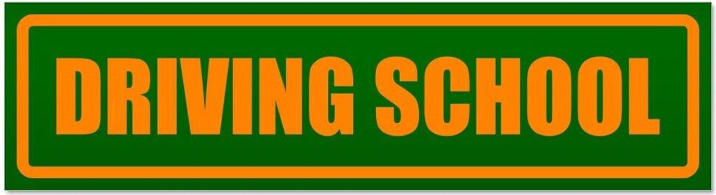 Kiwistar - Autoaufkleber - Orange - Grün - 60 x 16 cm - Driving School - Hinweis Aufkleber Sticker für Auto, Kfz, Fahrrad, PKW, LKW