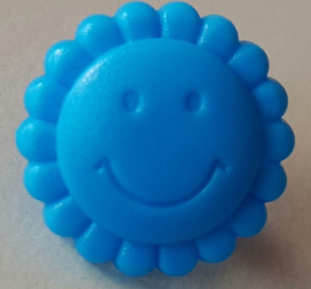 Snaps Druckknopf-Set Sonnenblume Smiley in verschiedenen Farben : 25er Pack B8 Blau Packungsgröße: 25er Pack Snaps-Farben: B8 Blau