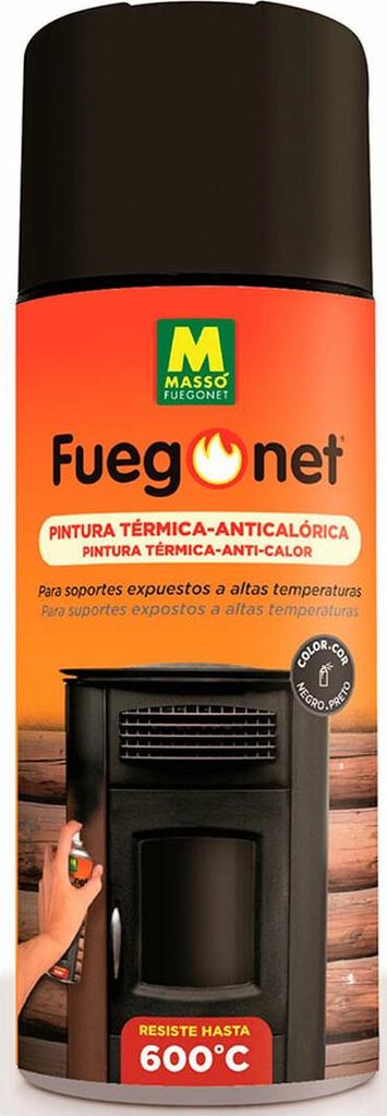 Massó Fuegonet Anti-Hitze Farbe Schwarz Spray 400 ml