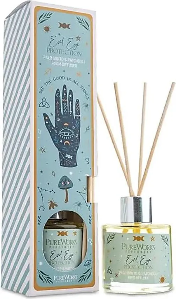 Diffuseur de roseaux magiques célestes Mauvais Œil 50ml - Lot de 4