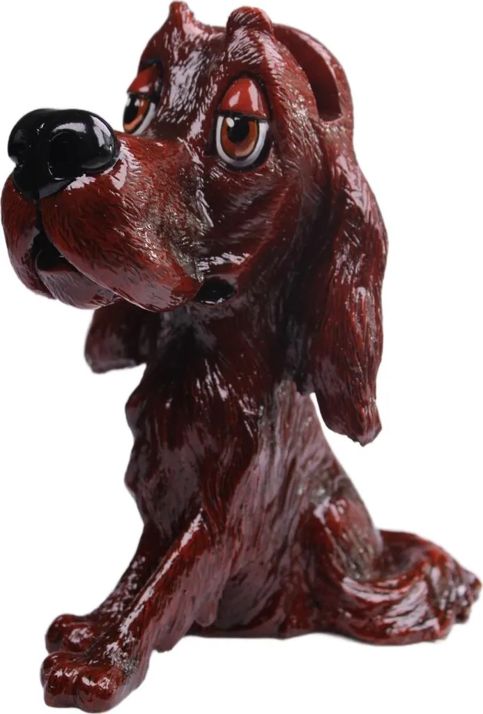 Repose-lunettes Chien Setter artisanal en bois sculpté - Finition Pro