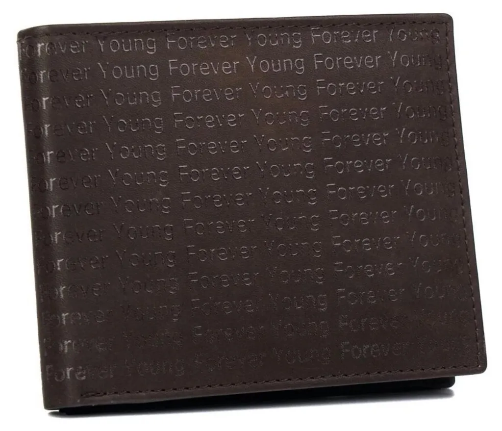 Forever Young Portefeuille 701SPGBROWN66367 en Cuir PU Marron Vintage