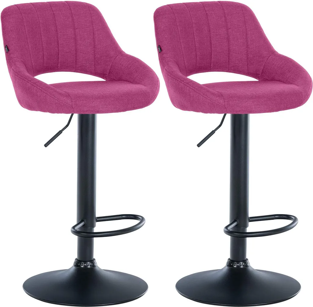 Set 2 Sgabelli Bar Milet Tessuto Verde e Metallo Cromato | Arredo Cucina