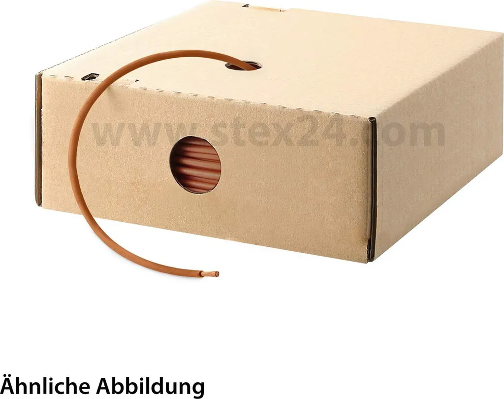 Fil électrique H07Z-K 1.5mm² Marron - Anti-feu sans halogène 90°C HELU 100m