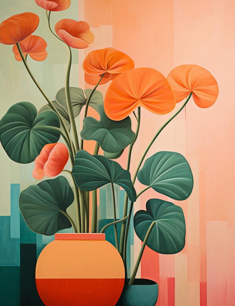 Plakat 50x65cm Blumenharmonie