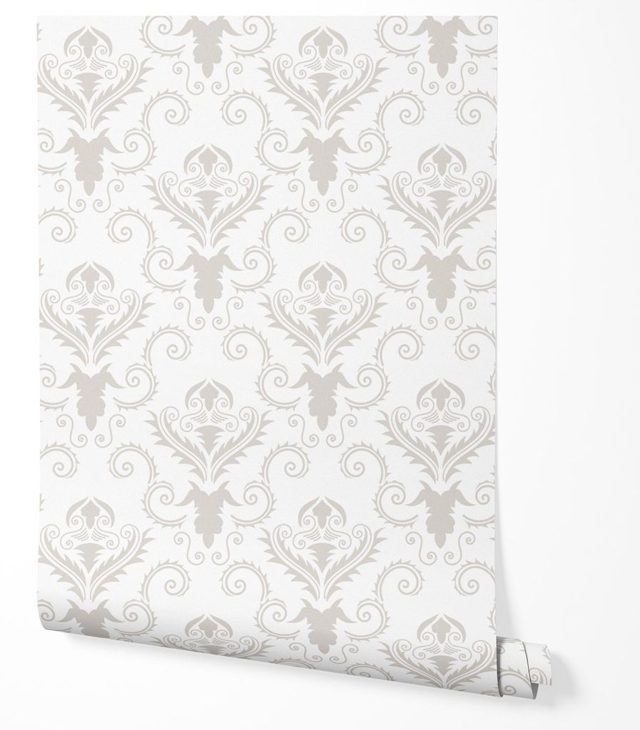 Vliestapete Barock Dezente Elegante Klassisch Wohnzimmer 2x2,5 Beige