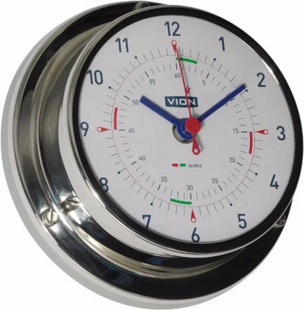 Horloge de marine Delite A080 C en laiton chromé pour bateau et bureau