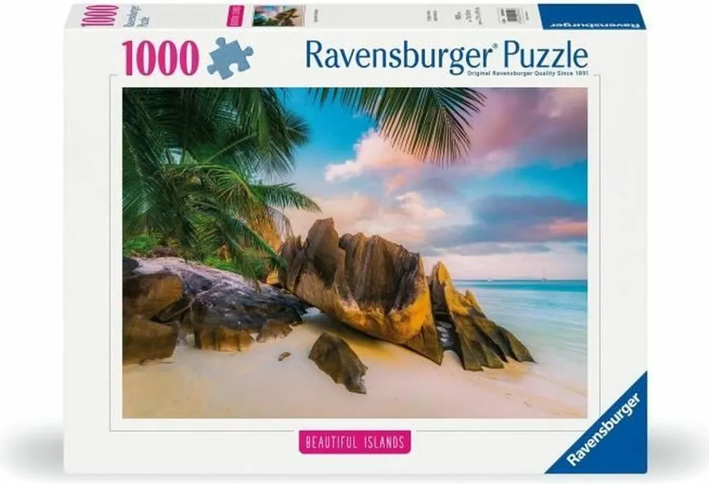Puzzle Seychelles Ravensburger 1000p - Finition Mate et Découpe Précise