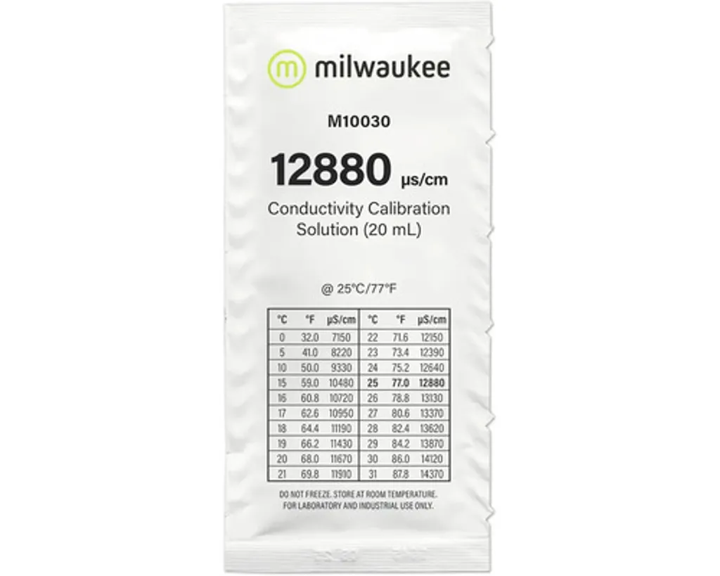 Évitez les erreurs de mesure : Solution de calibrage 12880 µS/cm EC