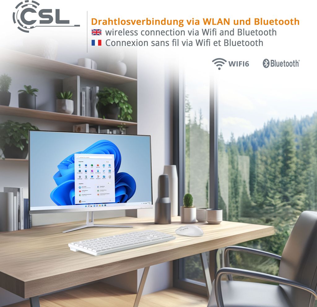 All-in-One-PC CSL Unity F27W-ALS / 2000 GB / 32 GB RAM / Produktbild 8