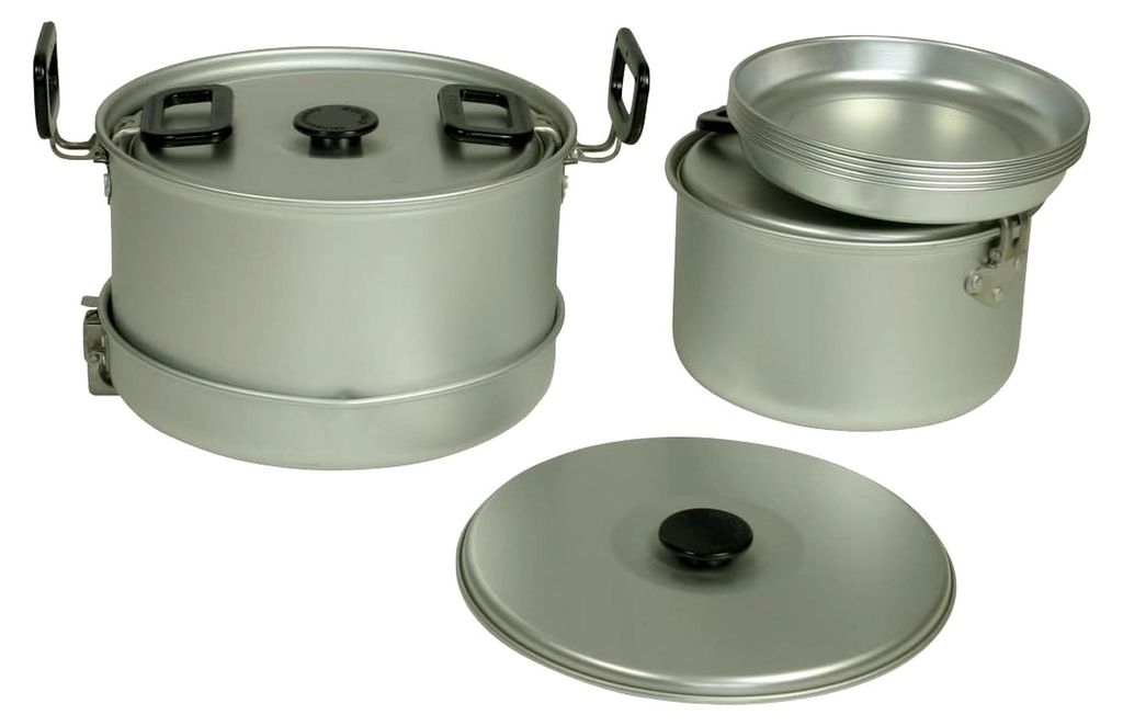 Camping Topfset 12-teilig für 4-5 Personen, Outdoor Kochset mit Antihaft-Aluminium, geeignet für Camping und Trekking