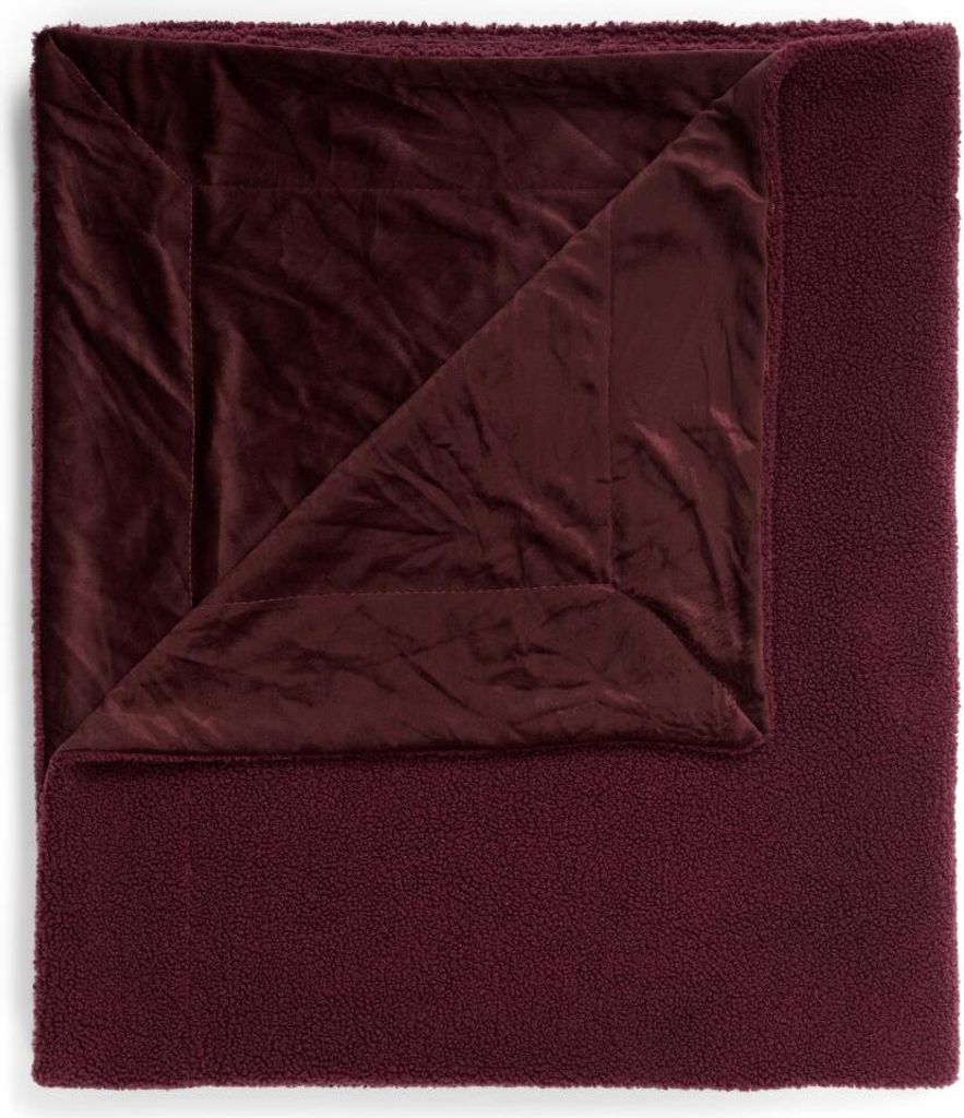 Essenza Kunstfell Plaid Teddy  Farbe Plum wine Größe Produktbild 