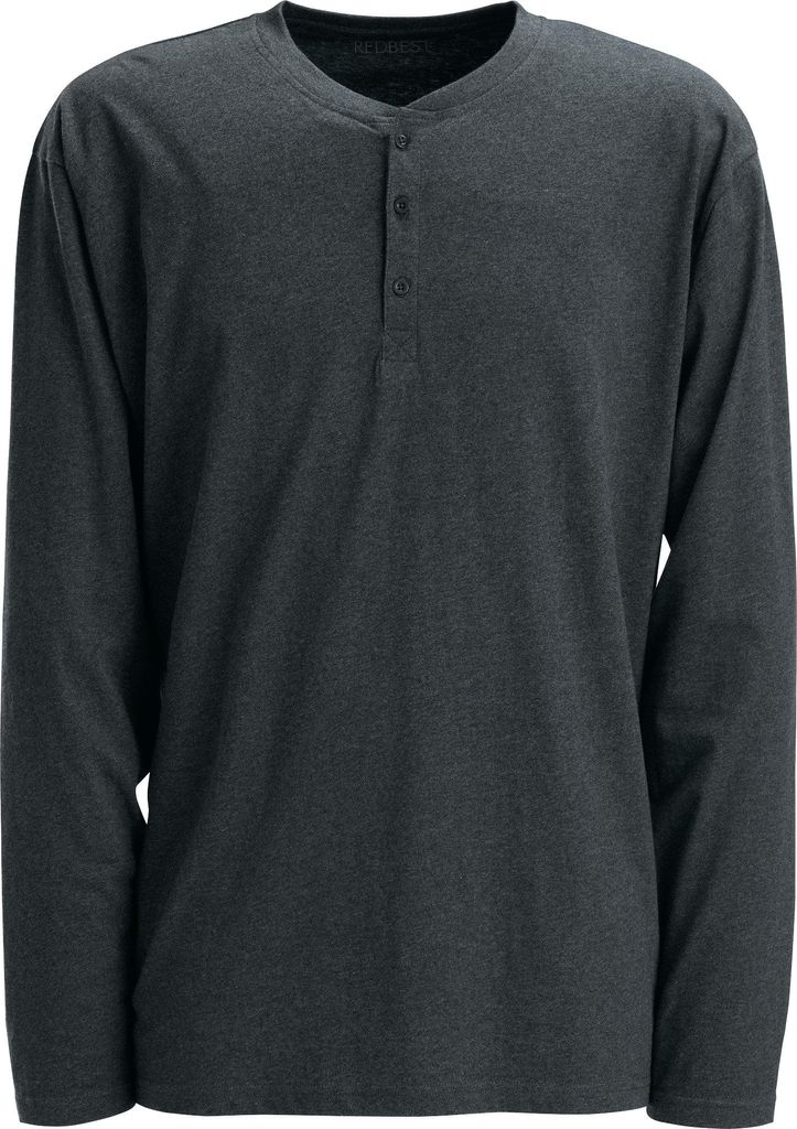 REDBEST Herren-Langarmshirt anthrazit meliert 58