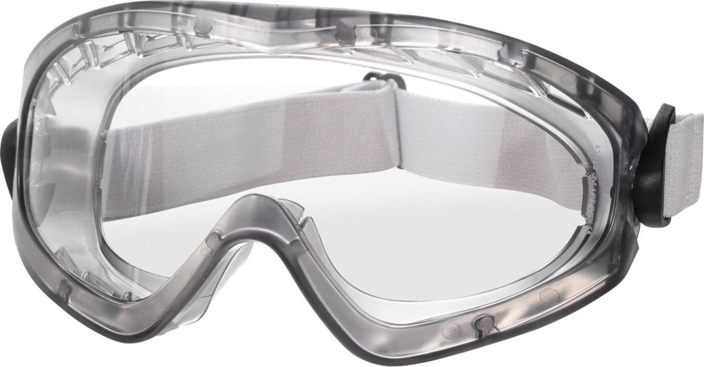 80x 3M Vollsicht-Schutzbrille Serie 2890, abgedichtet, Anti-Fog-Beschichtung, transparentes Acetatglas, 2890SA | Packung (10 Stück)