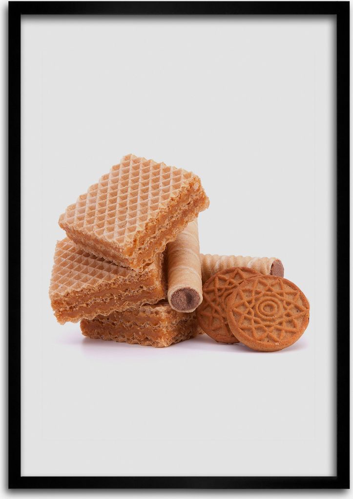 Bild - Bilderrahmen - Foto - 70 cm x 100 cm - MDF - Rahmen - Wandkunst - Kekse