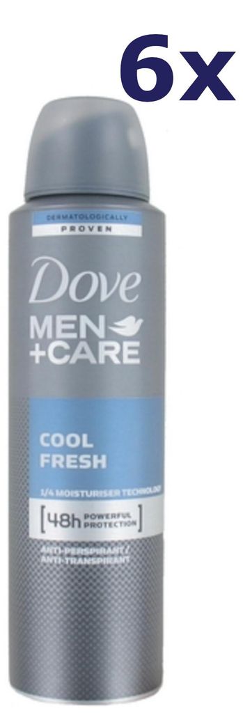 6x Dove Deospray für Männer – Care Cool Fresh 150 ml Produktbild 