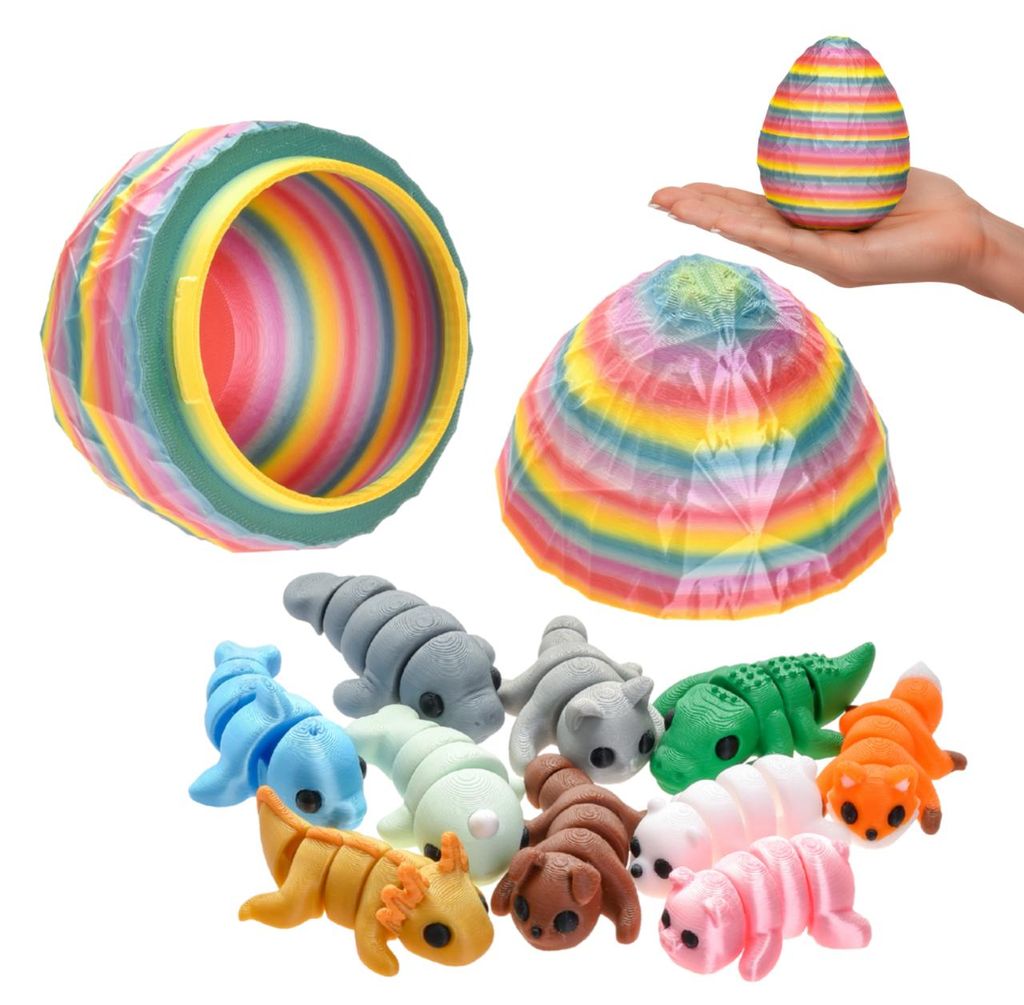 Drak vo vajíčku sady figúrok 3D, baby draci a mini Obrázok produktu 
