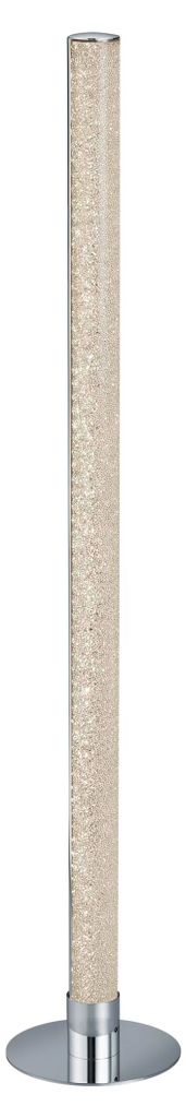 LED stojacia lampa - chrómová farba - H 104 cm - akryl - Obrázok produktu 