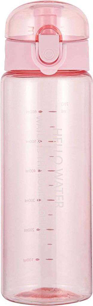780 ml Sport-Wasserflasche mit Skala, auslaufsicherer Fitness-Wasserbehälter, tragbare Trinkflasche für Fitnessstudio, Büro und Reisen